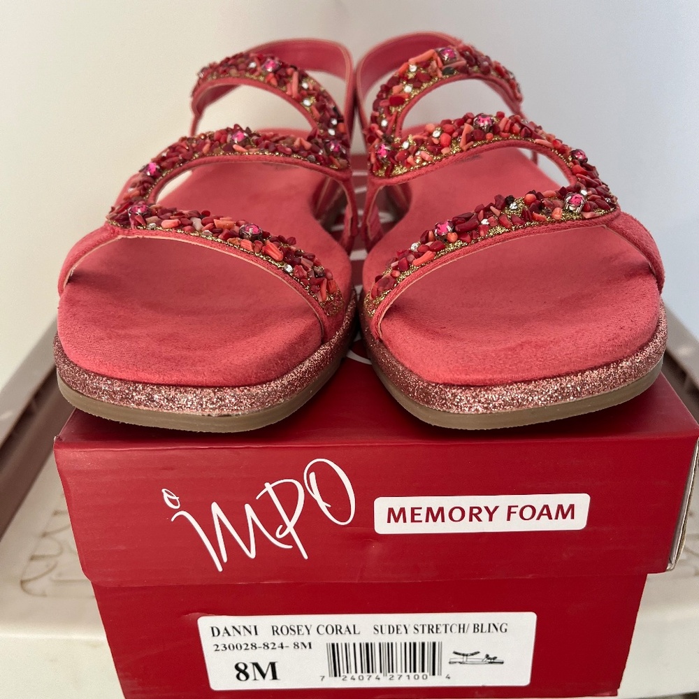 New Women’s Impo Danni Rosey Coral Sandal Size 8M